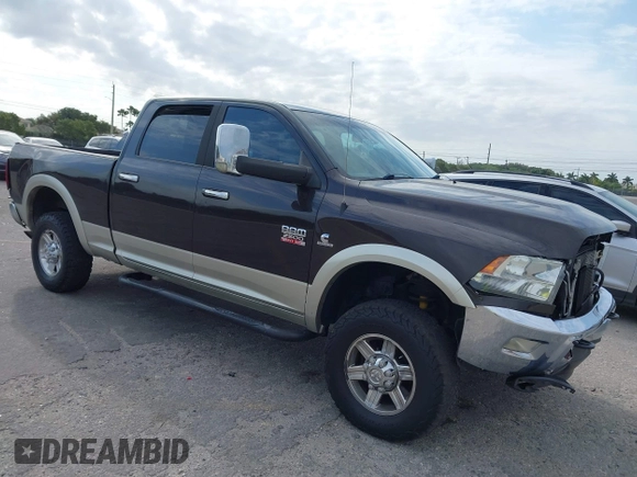 2010 Dodge Ram 2500 SLT with VIN 3D7UT2CL5AG172425, listed as a IAAI auction lot 41792566 with 185,236 mi miles. Bid and sale history available at carsss.com. Image 1.