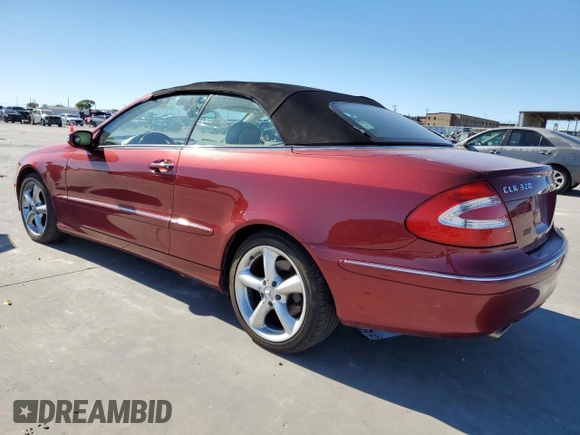 2005 Mercedes-Benz CLK 320 with VIN WDBTK65G45T043762, listed as a Copart auction lot 79904434 with 88,127 mi miles and Salvage Title. Bid and sale history available at DreamBid. Image 2.