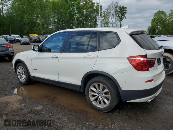 2014 BMW X3 xDrive28i with VIN 5UXWX9C51E0D17523, listed as a Copart auction lot 56364895 with 155,656 mi miles and Clean Title. Bid and sale history available at DreamBid. Image 2.