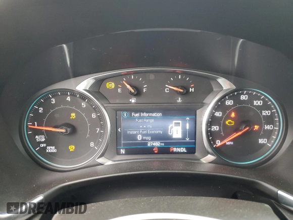 2023 Chevrolet Equinox LT with VIN 3GNAXUEG8PS197992, listed as a Copart auction lot 53134655 with 27,482 mi miles and Non Repairable. Bid and sale history available at DreamBid. Image 9.