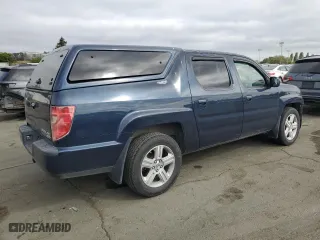 2010 Honda Ridgeline RTL with VIN 5FPYK1F50AB005120, listed as a Copart auction lot 53569115 with 173,878 mi miles and Salvage Title. Bid and sale history available at carsss.com. Image 3.