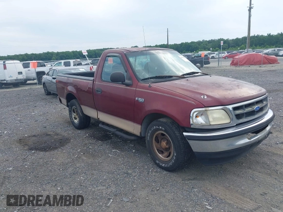 1997 Ford F-150 with VIN 1FTDF1720VNB30982, listed as a IAAI auction lot 42764577 with 296,424 mi miles and . Bid and sale history available at DreamBid. Image 1.