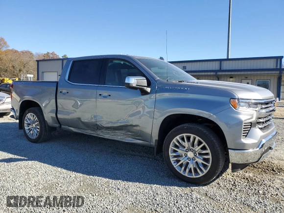 2024 Chevrolet Silverado 1500 LTZ with VIN 1GCUDGE81RZ243550, listed as a Copart auction lot 83955354 with 15,828 mi miles and Salvage Title. Bid and sale history available at DreamBid. Image 4.