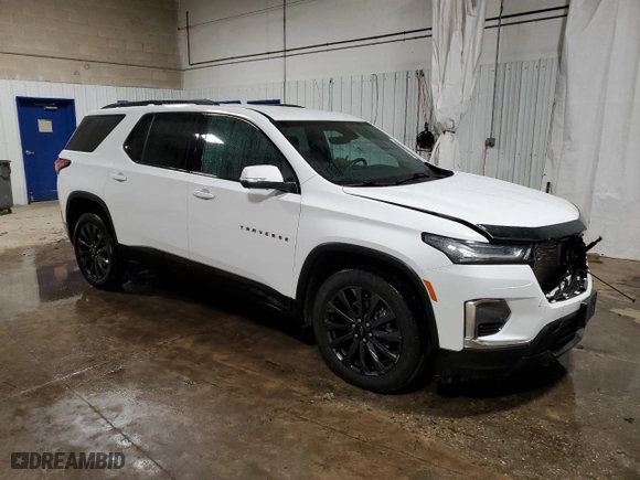 2022 Chevrolet Traverse RS with VIN 1GNEVJKW4NJ167128, listed as a Copart auction lot 49682625 with 51,857 mi miles and Salvage Title. Bid and sale history available at carsss.com. Image 4.
