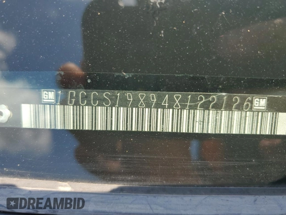 2004 Chevrolet Colorado Z85 z VIN 1GCCS198948122126, wystawiony jako Copart lot #63701665 z przebiegiem 187 316 mil mil oraz Czysty tytuł • Clean title. Historia ofert i sprzedaży dostępna na DreamBid. Obrazek 12.