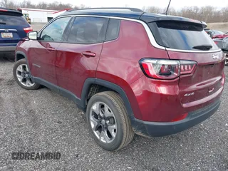 2021 Jeep Compass Limited with VIN 3C4NJDCB3MT601337, listed as a IAAI auction lot 41808321 with 38,209 mi miles and . Bid and sale history available at DreamBid. Image 3.