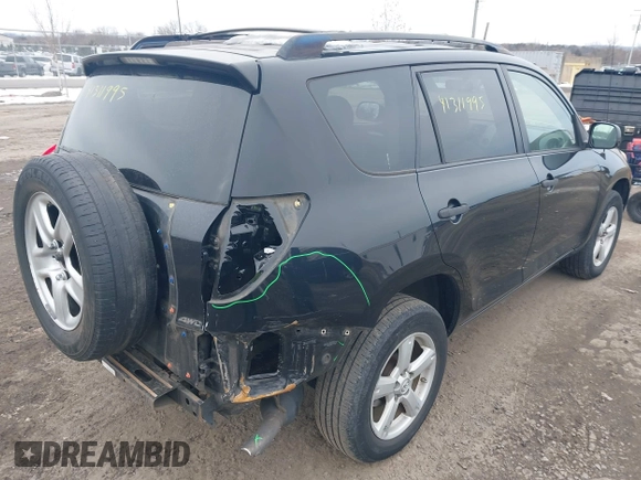 2008 Toyota RAV4 with VIN JTMBK35V385053914, listed as a IAAI auction lot 41311995 with 247,528 mi miles. Bid and sale history available at carsss.com. Image 4.