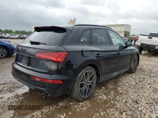 2023 Audi SQ5 Premium Plus with VIN WA1B4AFY7P2146601, listed as a Copart auction lot 46319784 with 8,273 mi miles and Salvage title. Bid and sale history available at DreamBid. Image 3.