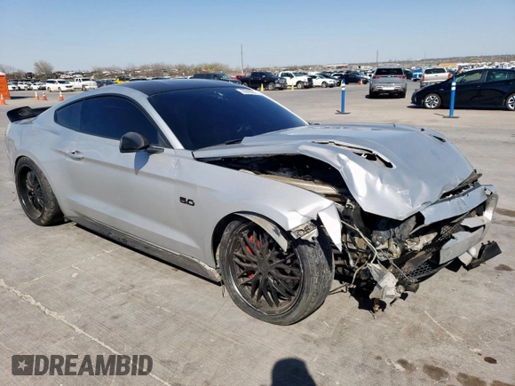 2017 Ford Mustang GT with VIN 1FA6P8CF9H5266934, listed as a Copart auction lot 50248285 with 75,138 mi miles and Salvage title. Bid and sale history available at DreamBid. Image 4.