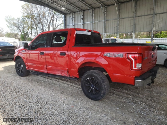 2017 Ford F-150 XL with VIN 1FTEW1EF4HKC37954, listed as a Copart auction lot 53867625 with 123,679 mi miles and Salvage Title. Bid and sale history available at carsss.com. Image 2.