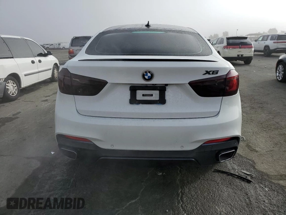 2015 BMW X6 sDrive35i with VIN 5UXKU0C58F0F92066, listed as a Copart auction lot 80597874 with 117,476 mi miles and Salvage Title. Bid and sale history available at carsss.com. Image 6.
