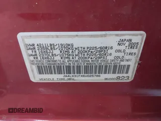 2006 Mitsubishi Outlander LS with VIN JA4LX31FX6U025786, listed as a IAAI auction lot 41668558 with 160,649 mi miles. Bid and sale history available at carsss.com. Image 9.