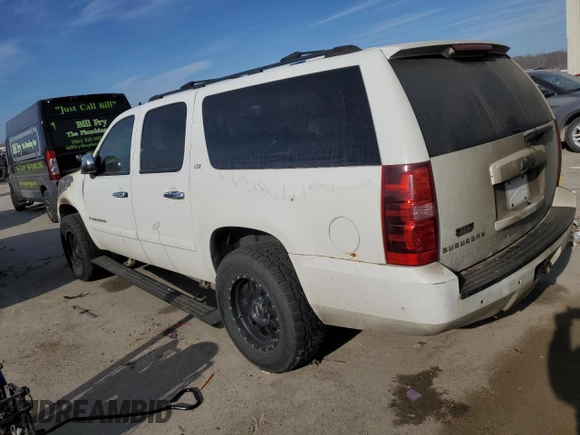 2007 Chevrolet Suburban LTZ with VIN 3GNFK16Y97G221343, listed as a Copart auction lot 85465134 with Not Provided miles and Salvage Title. Bid and sale history available at DreamBid. Image 2.
