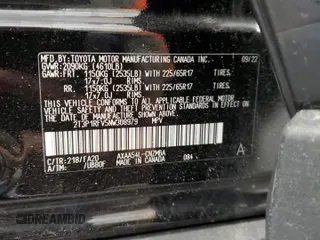 2022 Toyota RAV4 XLE with VIN 2T3P1RFV5NW308979, listed as a Copart auction lot 60346855 with 27,626 mi miles and Salvage title. Bid and sale history available at DreamBid. Image 13.