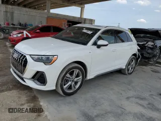 2021 Audi Q3 S line Premium with VIN WA1DECF30M1025884, listed as a Copart auction lot 51396873 with 22,406 mi miles. Bid and sale history available at carsss.com. Image 1.