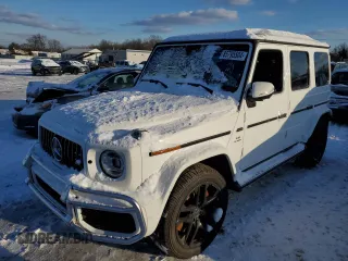 2022 Mercedes-Benz G with VIN W1NYC7HJ0NX458788, listed as a Copart auction lot 85795504 with Not Provided miles and Salvage Title. Bid and sale history available at carsss.com. Image 1.