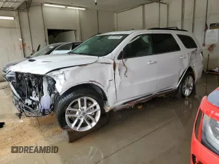 2021 Dodge Durango GT Plus with VIN 1C4RDJDG5MC522233, listed as a Copart auction lot 48757025 with 55,890 mi miles and Salvage Title. Bid and sale history available at carsss.com. Image 1.
