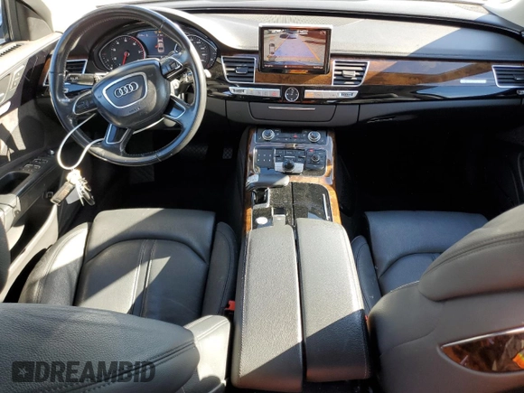 2015 Audi A8 L 4.0T with VIN WAU32AFD6FN039126, listed as a Copart auction lot 47020945 with 137,133 mi miles and Salvage Title. Bid and sale history available at carsss.com. Image 8.