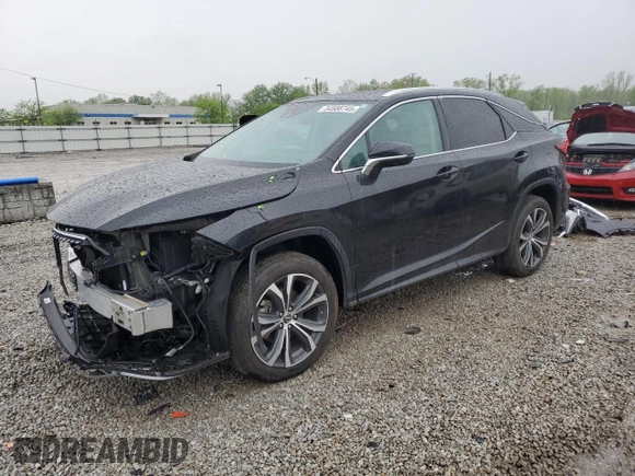 2022 Lexus RX 350 with VIN 2T2HZMDA3NC336334, listed as a Copart auction lot 54588745 with 23,435 mi miles and Salvage title. Bid and sale history available at DreamBid. Image 1.