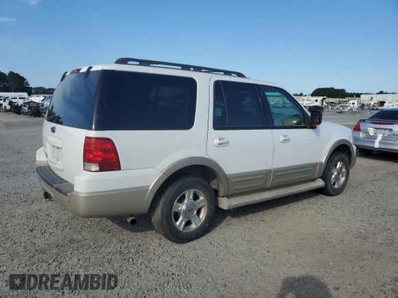 2005 Ford Expedition Eddie Bauer z VIN 1FMFU18595LA70036, wystawiony jako Copart lot #61756055 z przebiegiem 236 161 mil mil oraz Czysty tytuł • Clean title. Historia ofert i sprzedaży dostępna na DreamBid. Obrazek 3.