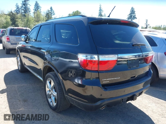 2012 Dodge Durango Citadel with VIN 1C4SDJET7CC286082, listed as a IAAI auction lot 42196420 with 186,459 mi miles. Bid and sale history available at carsss.com. Image 3.