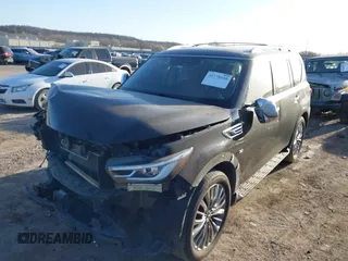 2018 Infiniti QX80 with VIN JN8AZ2NE0J9195724, listed as a IAAI auction lot 41778410 with 137,315 mi miles. Bid and sale history available at carsss.com. Image 18.