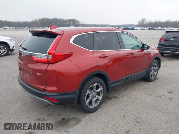2019 Honda CR-V EX-L with VIN 2HKRW2H87KH635251, listed as a IAAI auction lot 41976967 with 88,378 mi miles and . Bid and sale history available at DreamBid. Image 4.