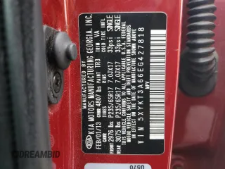 2014 Kia Sorento LX with VIN 5XYKT3A66EG427818, listed as a Copart auction lot 42912165 with 126,496 mi miles and Salvage Title. Bid and sale history available at DreamBid. Image 15.