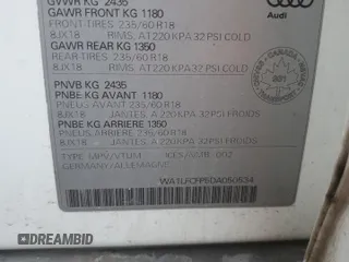 2013 Audi Q5 Premium z VIN WA1LFCFP5DA050534, wystawiony jako Copart lot #72890994 z przebiegiem Nie podano mil oraz Czysty tytuł • Clean title. Historia ofert i sprzedaży dostępna na DreamBid. Obrazek 13.
