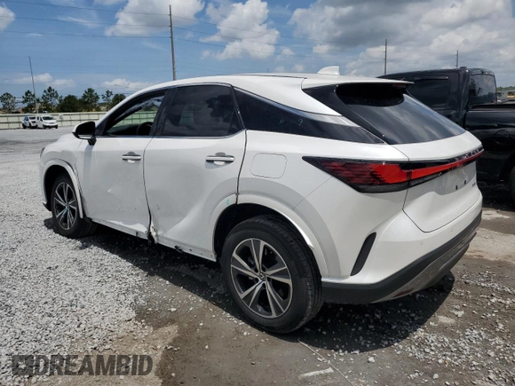2025 Lexus RX 350 with VIN 2T2BAMBA3SC054318, listed as a Copart auction lot 58315235 with 5,452 mi miles and Salvage title. Bid and sale history available at DreamBid. Image 2.