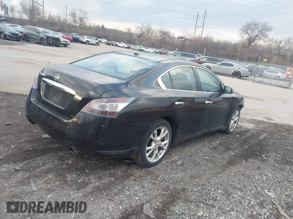 2014 Nissan Maxima S with VIN 1N4AA5APXEC451362, listed as a IAAI auction lot 41319297 with 148,013 mi miles and . Bid and sale history available at DreamBid. Image 4.