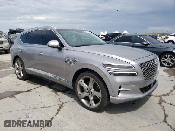 2021 Genesis GV80 z VIN KMUHBDSB8MU066116, wystawiony jako Copart lot #59972755 z przebiegiem 81 652 mil mil oraz Szkoda całkowita • Salvage title. Historia ofert i sprzedaży dostępna na DreamBid. Obrazek 4.