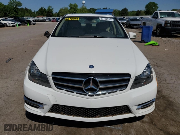 2014 Mercedes-Benz C 250 Sport with VIN WDDGF4HB3ER312977, listed as a Copart auction lot 52712205 with 133,862 mi miles and Salvage title. Bid and sale history available at DreamBid. Image 5.
