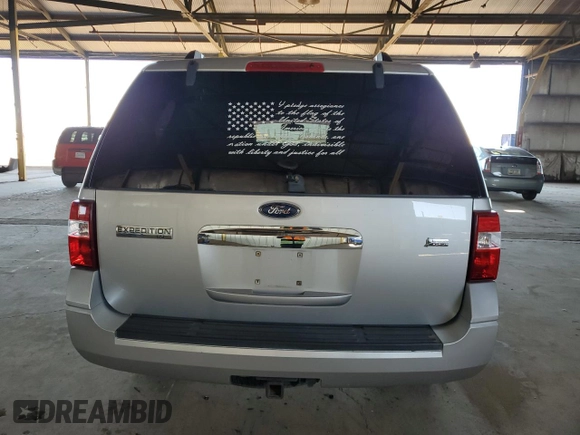2010 Ford Expedition SSV with VIN 1FMJU1F53AEA00625, listed as a Copart auction lot 61420585 with 126,334 mi miles and Salvage title. Bid and sale history available at DreamBid. Image 6.