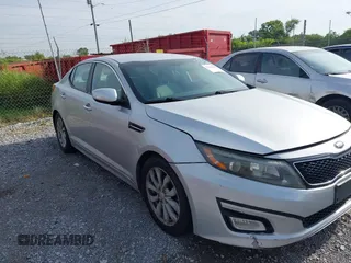 2014 Kia Optima LX with VIN 5XXGM4A71EG307852, listed as a IAAI auction lot 42445158 with 178,474 mi miles and . Bid and sale history available at DreamBid. Image 1.
