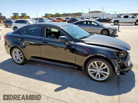 2007 Lexus IS 350 with VIN JTHBE262972009629, listed as a Copart auction lot 57758295 with 155,577 mi miles and Clean title. Bid and sale history available at DreamBid. Image 4.