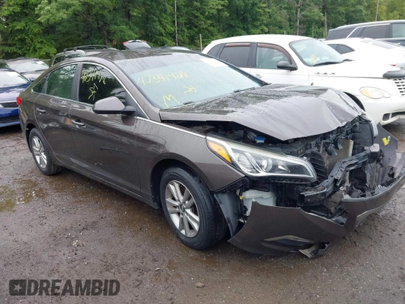 2015 Hyundai Sonata SE z VIN 5NPE24AFXFH150090, wystawiony jako IAAI lot #42341428 z przebiegiem 133 157 mil mil oraz . Historia ofert i sprzedaży dostępna na DreamBid. Obrazek 1.