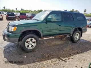 1999 Toyota 4Runner SR5 with VIN JT3HN86R2X0229206, listed as a Copart auction lot 64863155 with 255,986 mi miles and Clean title. Bid and sale history available at DreamBid. Image 1.