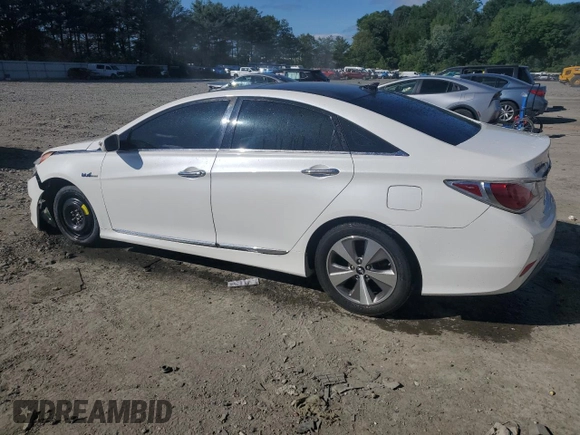 2012 Hyundai Sonata Hybrid z VIN KMHEC4A41CA035615, wystawiony jako Copart lot #57232455 z przebiegiem 177 688 mil mil oraz Szkoda całkowita • Salvage title. Historia ofert i sprzedaży dostępna na DreamBid. Obrazek 2.