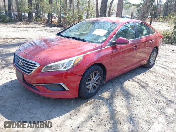 2016 Hyundai Sonata 2.4L with VIN 5NPE24AF6GH411832, listed as a IAAI auction lot 41918113 with 195,783 mi miles and . Bid and sale history available at DreamBid. Image 2.