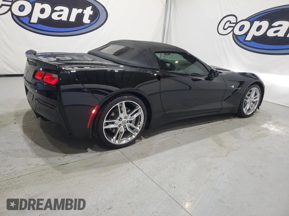 2019 Chevrolet Corvette 3LT with VIN 1G1YF3D73K5117449, listed as a Copart auction lot 82041944 with 53,554 mi miles and Salvage Title. Bid and sale history available at carsss.com. Image 3.