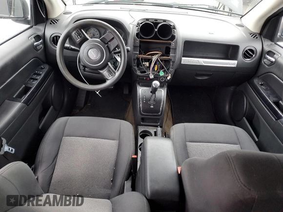 2014 Jeep Compass Sport with VIN 1C4NJCBA0ED552043, listed as a Copart auction lot 51749685 with 0 mi miles and Salvage Title. Bid and sale history available at carsss.com. Image 8.