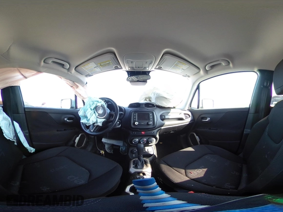 2017 Jeep Renegade Altitude with VIN ZACCJBBB6HPF33125, listed as a IAAI auction lot 41866729 with 53,867 mi miles. Bid and sale history available at carsss.com. Image 19.