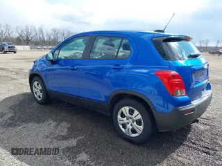 2015 Chevrolet Trax LS with VIN KL7CJKSBXFB235486, listed as a IAAI auction lot 41875595 with 125,301 mi miles. Bid and sale history available at carsss.com. Image 3.