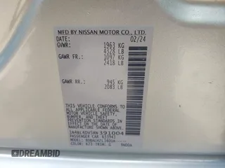 2024 Nissan Altima SV with VIN 1N4BL4DV5RN391004, listed as a IAAI auction lot 41942200 with 28,958 mi miles and . Bid and sale history available at DreamBid. Image 9.