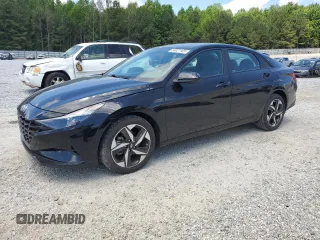2023 Hyundai Elantra SEL with VIN KMHLS4AG7PU555147, listed as a Copart auction lot 54927165 with 32,234 mi miles and Salvage title. Bid and sale history available at DreamBid. Image 1.