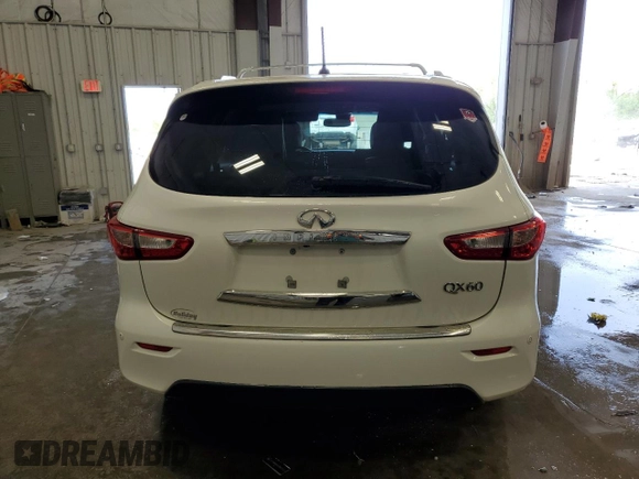 2014 Infiniti QX60 with VIN 5N1AL0MM9EC520157, listed as a Copart auction lot 57418595 with 156,534 mi miles and Clean title. Bid and sale history available at DreamBid. Image 6.