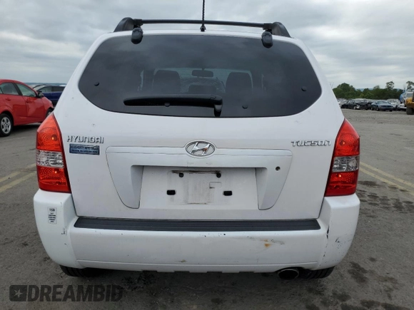 2006 Hyundai Tucson GL with VIN KM8JM12B26U351969, listed as a Copart auction lot 69653074 with 126,722 mi miles and Salvage Title. Bid and sale history available at carsss.com. Image 6.