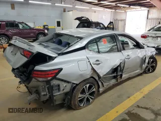 2021 Nissan Sentra SV with VIN 3N1AB8CV0MY229989, listed as a Copart auction lot 48766635 with Not Provided miles and Salvage Title. Bid and sale history available at carsss.com. Image 3.