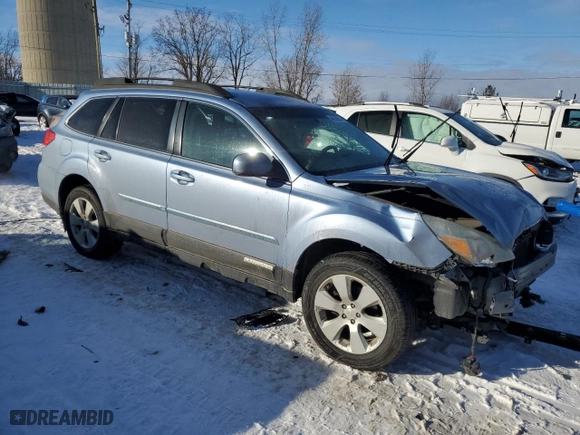 2011 Subaru Outback 2.5i Prem with VIN 4S4BRCBC6B3411147, listed as a Copart auction lot 46136935 with 184,066 mi miles and Clean Title. Bid and sale history available at carsss.com. Image 4.